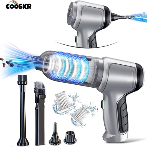 High-Power 95000PA Handheld Wireless Car Vacuum Cleaner and Blower - Portable for Automotive and Household Use
